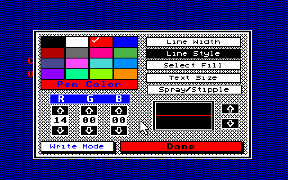 ColorBurst atari screenshot